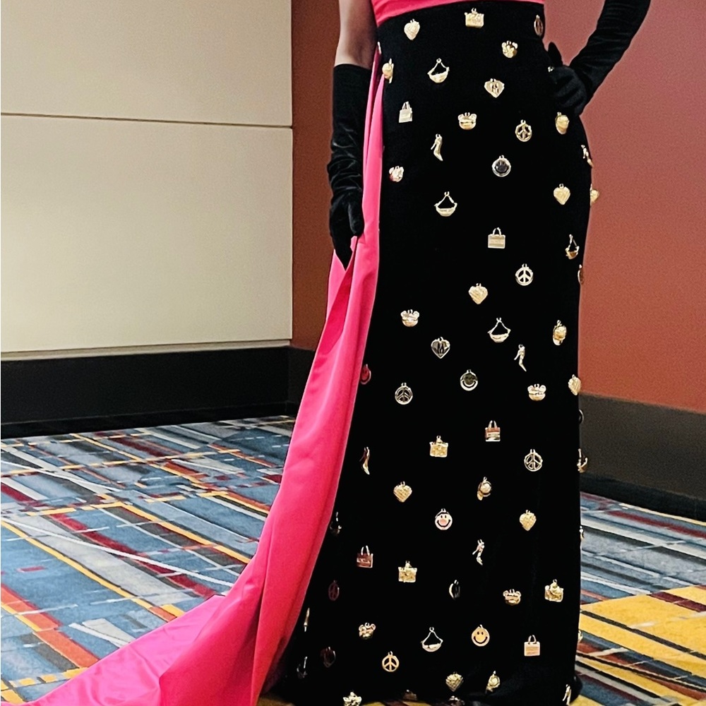 Authentic Moschino Couture formal gown